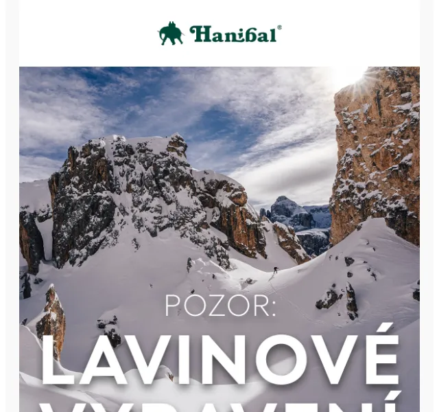 Hanibal.cz: Lavinové vybavení PIEPS a kurz zdarma – červen 2026 | Nuslet.cz