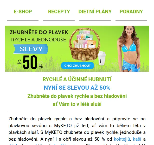 MyKETO: Slevy až 50 % na keto jídla – červen 2026 | Nuslet.cz