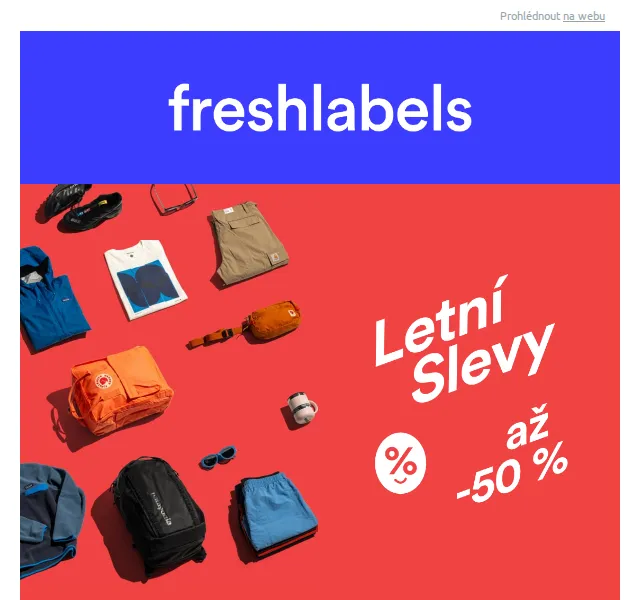 Freshlabels: Summer Sale se slevami až 50 % – červenec 2026 | Nuslet.cz