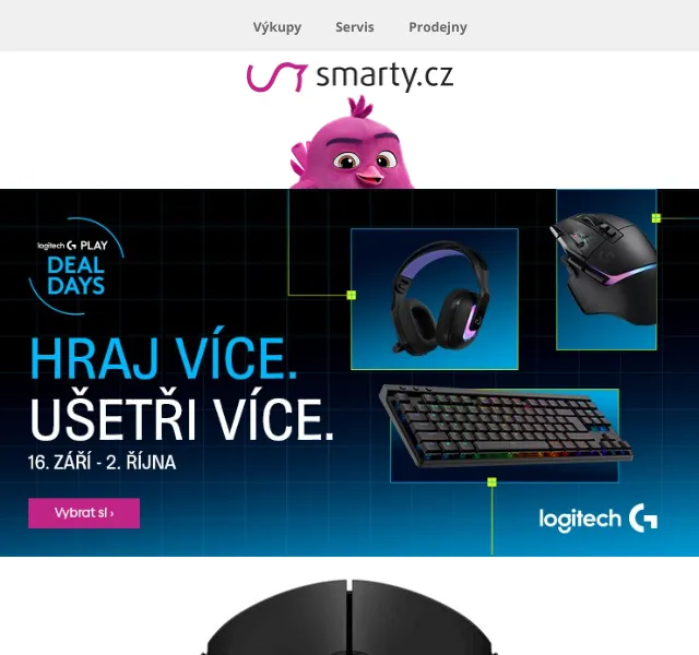 Smarty.cz: Logitech G slevy až 23 % – září 2026