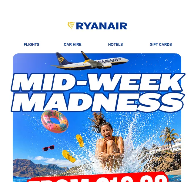 Ryanair: Letenky od 16,99 € – květen 2026 | Nuslet.cz