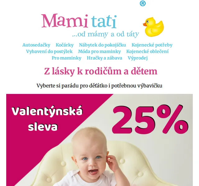 Mamitati.cz: 25% sleva na skladovky – červen 2026 | Nuslet.cz