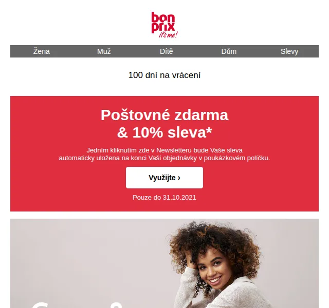 bonprix: 10% sleva + poštovné zdarma – červen 2026 | Nuslet.cz