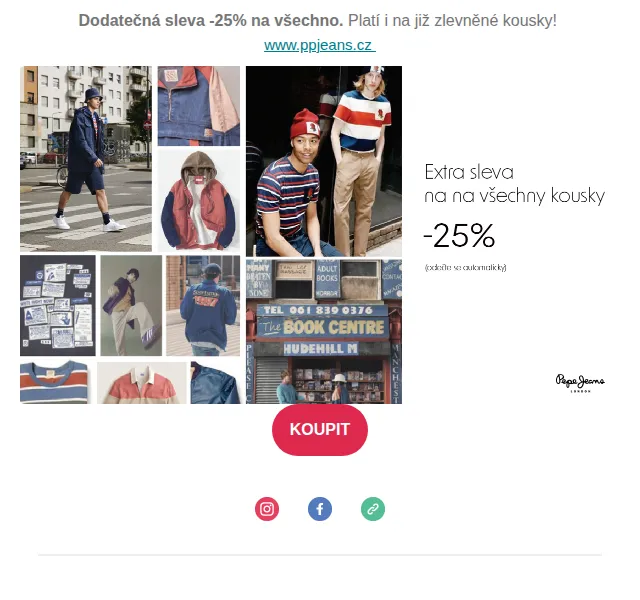 Pepe Jeans - Custom_Design - Palladium: Extra -25% na vše ve slevě – červen 2026 | Nuslet.cz