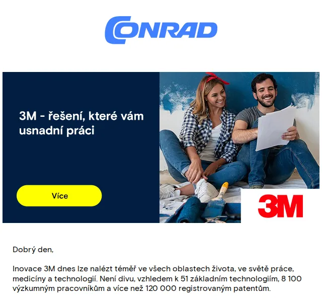 Conrad Electronic: 3M řešení až do -22 % – červen 2026 | Nuslet.cz