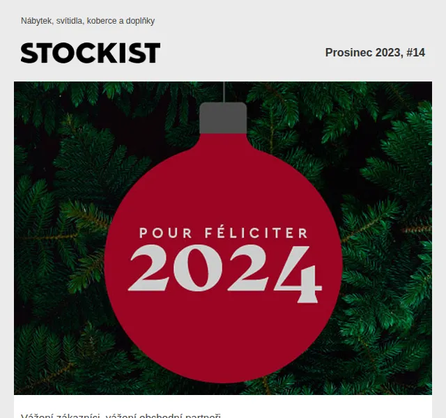 Stockist.cz: Poděkování za spolupráci a PF 2024 – červenec 2026 | Nuslet.cz