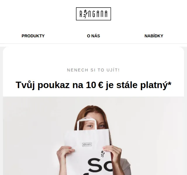 RINGANA: 10 € dárek a 20 % slevu na certifikované produkty – červen 2026 | Nuslet.cz