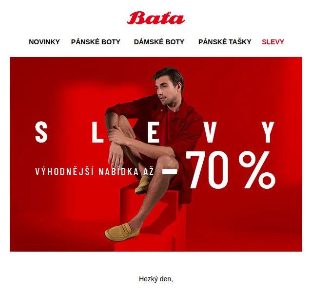 Baťa: Letní mega výprodej až -70 % – červen 2026 | Nuslet.cz
