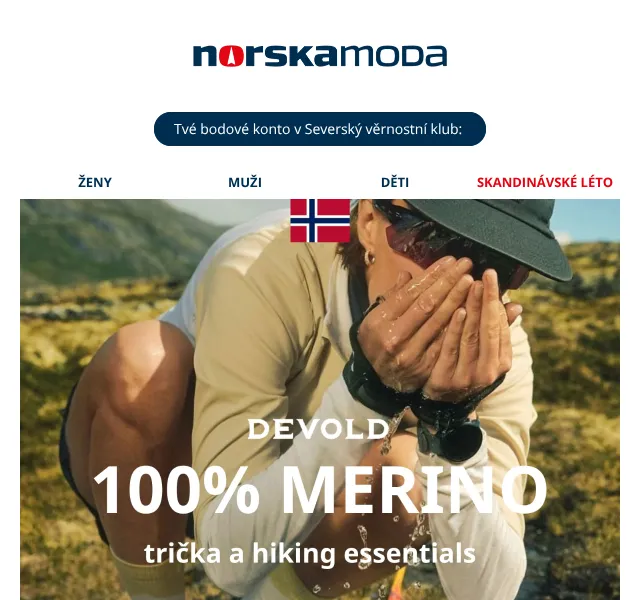 Norskamoda.cz: Devold Merino -50 % | Červenec 2026