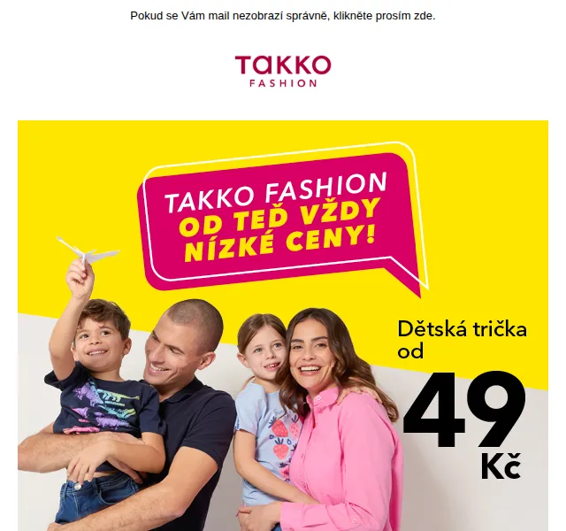 Takko Fashion: Trička za trvale nízké ceny – červenec 2026 | Nuslet.cz