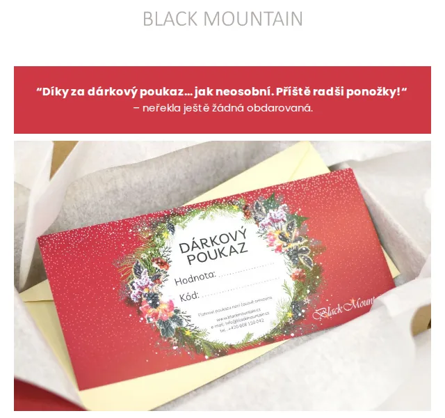 Black Mountain: Dárkový poukaz – červen 2026 | Nuslet.cz