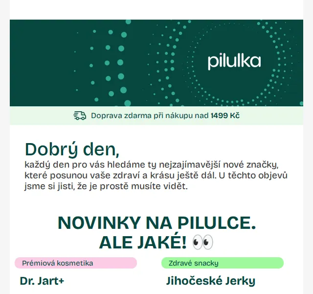 Pilulka.cz: Dr. Jart+, Wolfberry, Tierra Verde – dubna 2026