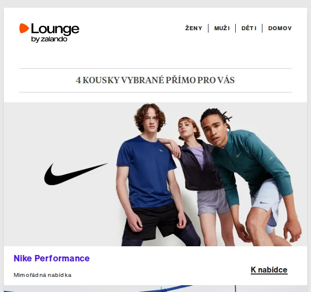 Lounge by Zalando: Nike, Högl, TFT až 80 % | Duben 2026