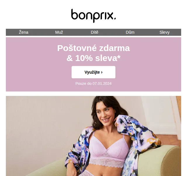 bonprix: 10% sleva + poštovné zdarma – červen 2026 | Nuslet.cz