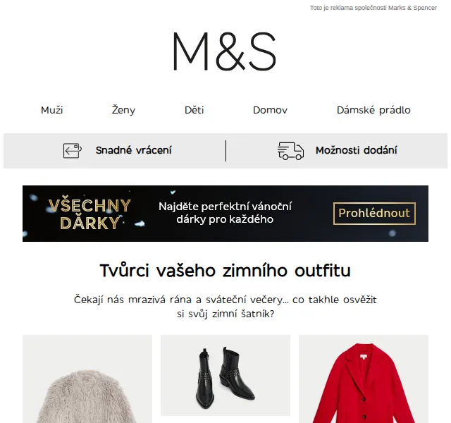 Marks and Spencer: Teplé zimní oblečení – červenec 2026 | Nuslet.cz