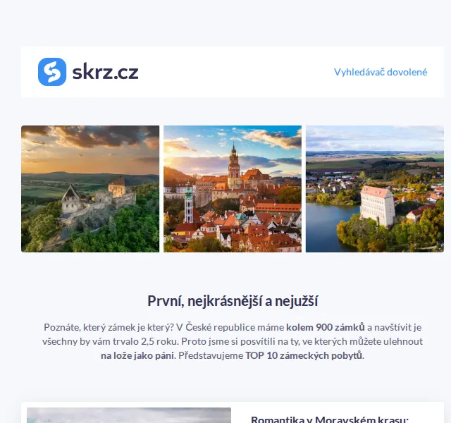 Vánoce na Skrz: Zámecké pobyty od 1 899 Kč – červen 2026 | Nuslet.cz