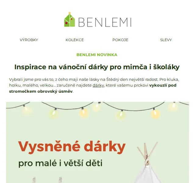 Benlemi: Vánoční dárky pro děti – červenec 2026 | Nuslet.cz