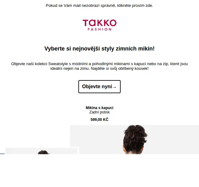 Takko Fashion: Mikiny od 249 Kč – červen 2026 | Nuslet.cz