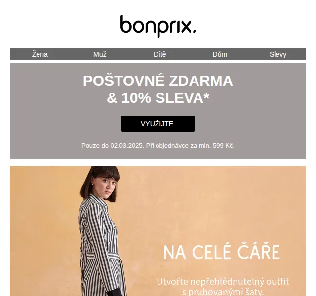 Bonprix: Poštovné zdarma & 10% sleva – červen 2026 | Nuslet.cz