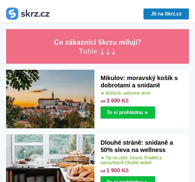 Skrz: ubytování s polopenzí a wellness – červenec 2026 | Nuslet.cz