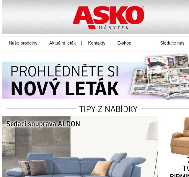 Asko Nábytek: nový leták – červen 2026 | Nuslet.cz