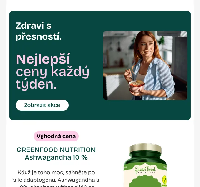 Pilulka.cz: Sleva až 36 % na péči o zdraví – srpen 2026