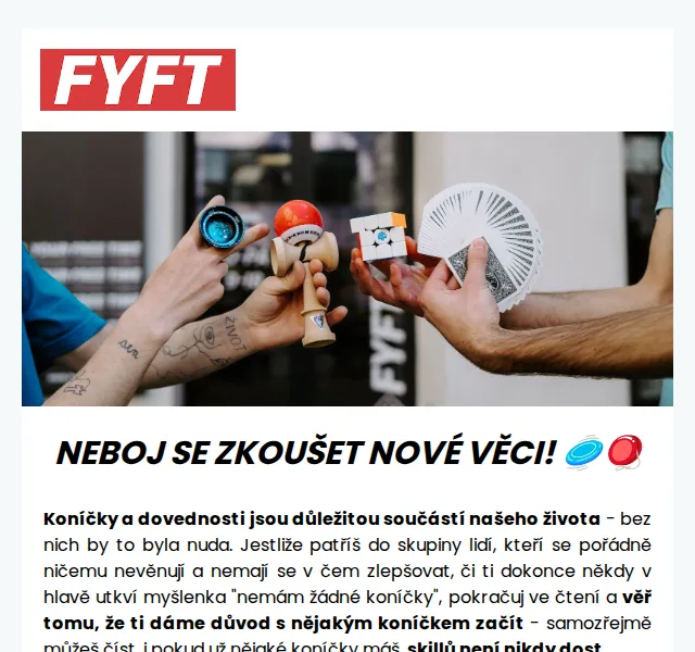 Zuzka | FYFT.cz: Koníčky a dovednosti – červen 2026 | Nuslet.cz