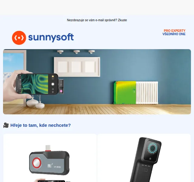 Sunnysoft: Termokamery pro profesionály | Nuslet