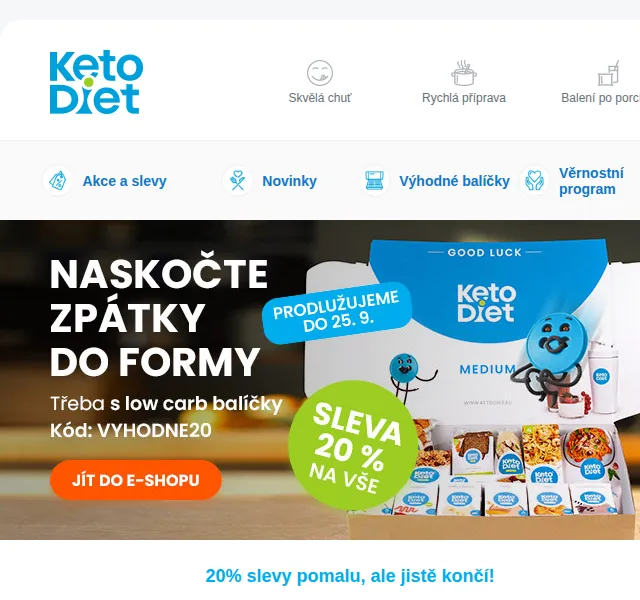 KetoDiet: sleva 20 % na celý sortiment a 3. krok diety – září 2022 | Nuslet.cz
