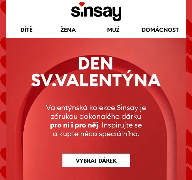 Sinsay: Valentýnská nabídka – červenec 2026 | Nuslet.cz