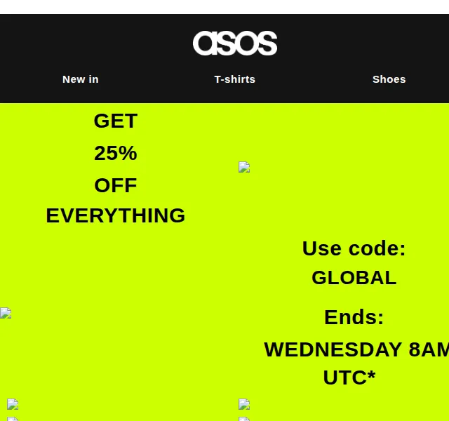 ASOS Sale: 25% na vše – červen 2026 | Nuslet.cz