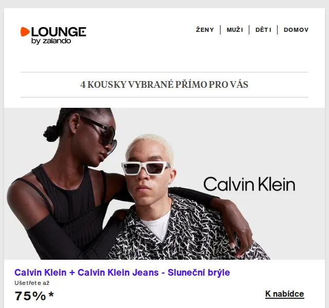 Lounge by Zalando: Až 75% sleva na Calvin Klein, Steve Madden, Triumph – červen 2026 | Nuslet.cz