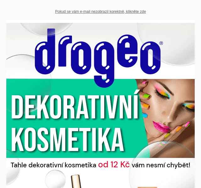 Drogeo: Dekorativní kosmetika od 12 Kč – červen 2026 | Nuslet.cz