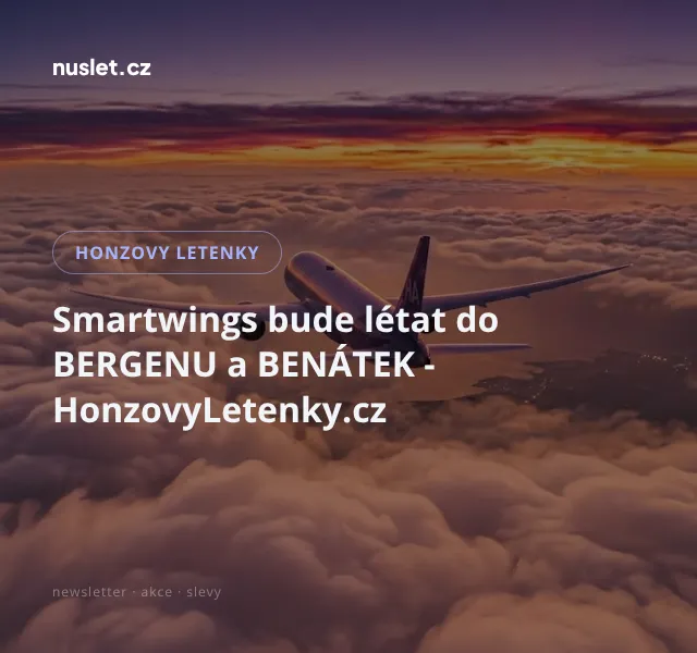 Honzovy letenky: Smartwings do Bergenu a Benátek – červen 2026
