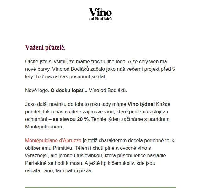 Jitka za Víno od Bodláků: Montepulciano se slevou 20 % – červen 2026 | Nuslet.cz