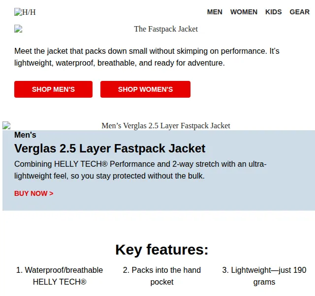 Helly Hansen: nová lehká bunda Verglas Fastpack – červenec 2026 | Nuslet.cz