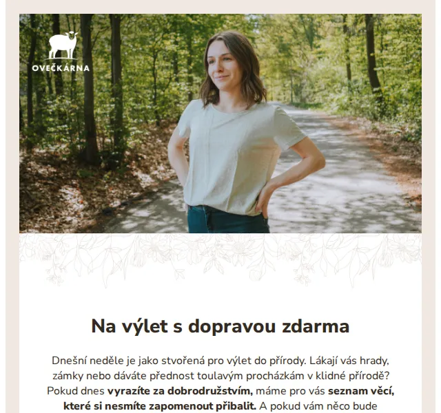 Ovečkárna: doprava zdarma nad 499 Kč – červenec 2026 | Nuslet.cz