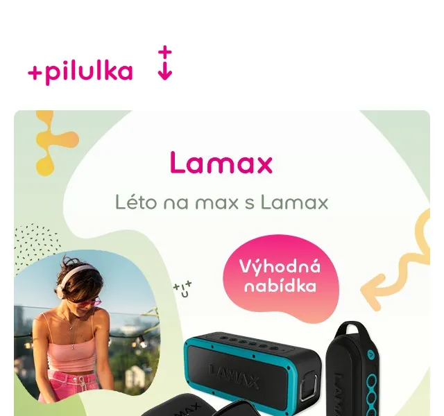 Pilulka.cz: Lamax elektronika se slevou až 13 % – červen 2026 | Nuslet.cz
