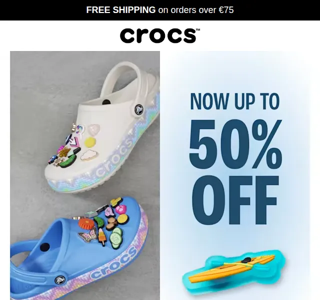 Crocs: sleva až 50 % na top modely – červen 2026 | Nuslet.cz