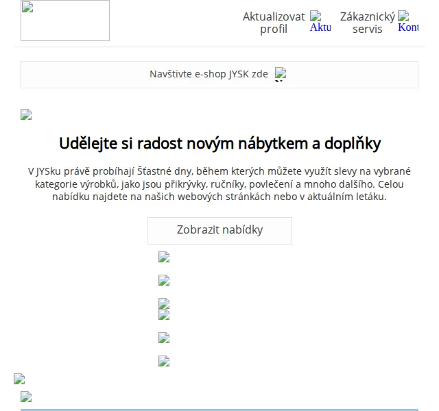 JYSK: Šťastné dny – slevy až 60 % na bytové doplňky – červen 2026 | Nuslet.cz