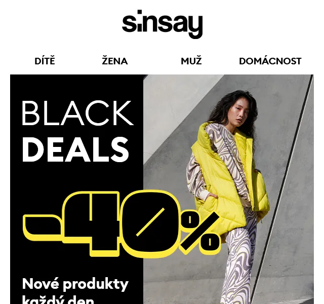 Sinsay: Black Deals – červen 2026 | Nuslet.cz