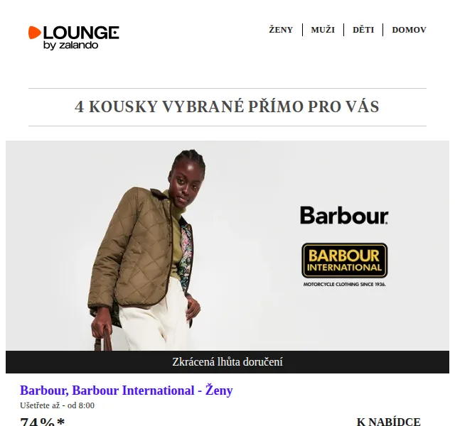 Lounge by Zalando: Barbour, Camper a 7 DAYS Active – sleva až 75 % – červen 2026 | Nuslet.cz