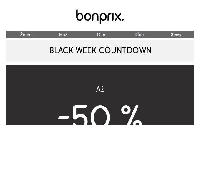 Bonprix: Až 50% slevy před Black Week – červen 2026 | Nuslet.cz