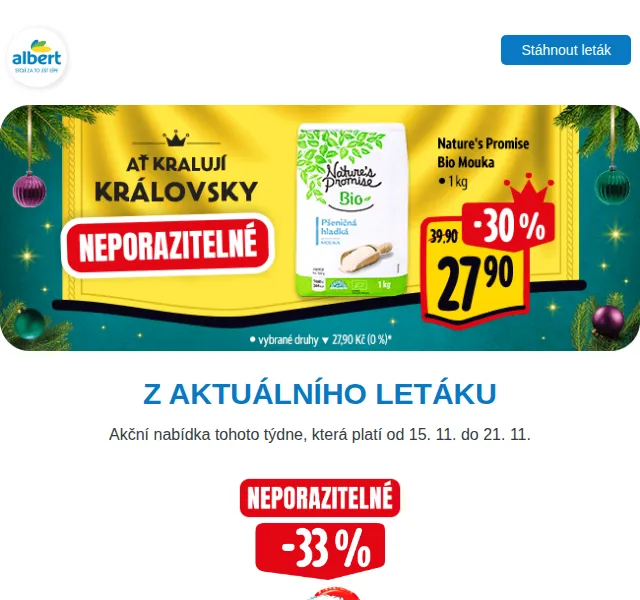 Albert: Kinder Mikuláš od 59,90 Kč, Milka Oreo 79,90 Kč – červen 2026 | Nuslet.cz