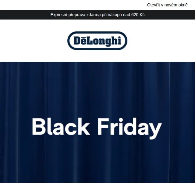De'Longhi: Sleva až 35 % na Black Friday – červen 2026 | Nuslet.cz
