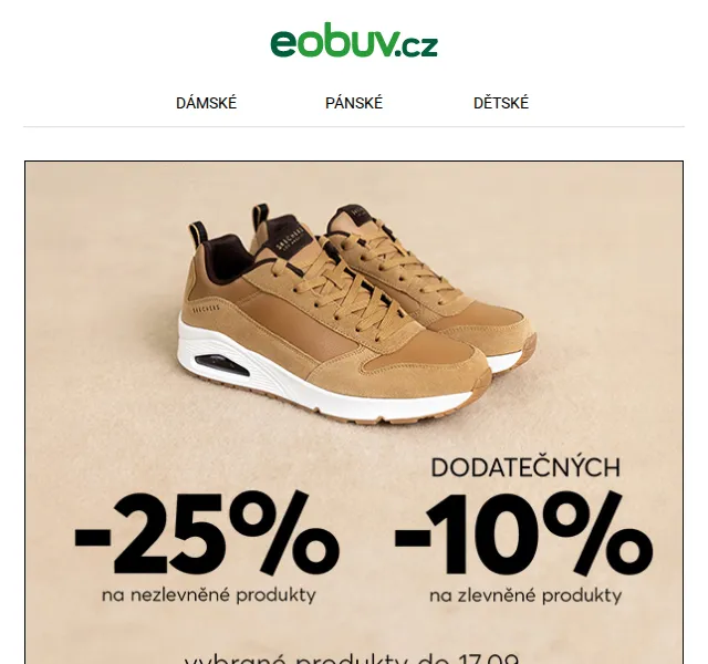 eobuv.cz: Slevy až -30 % na podzimní obuv – červen 2026 | Nuslet.cz