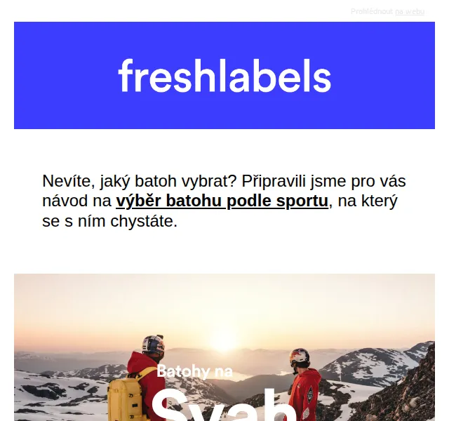 Freshlabels: batohy, Birkenstock a outlet – červen 2026 | Nuslet.cz