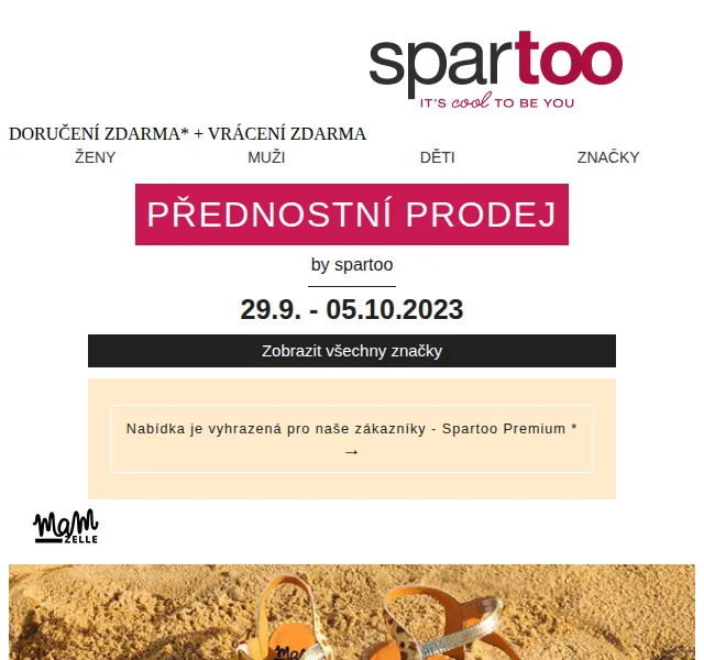 Spartoo: Sleva až -50 % na Mam'Zelle, Michael Kors a Céleste – červen 2026 | Nuslet.cz