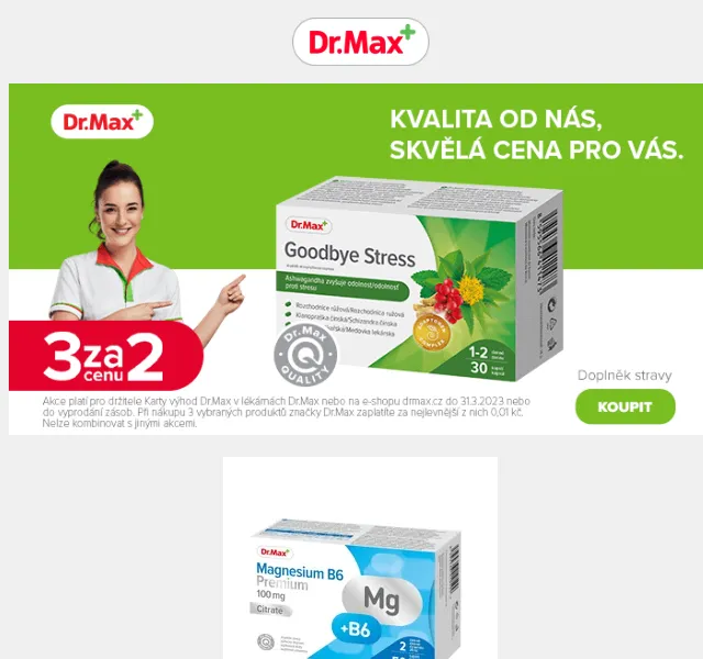 Dr.Max: Jarní slevy na doplňky stravy – červen 2026 | Nuslet.cz