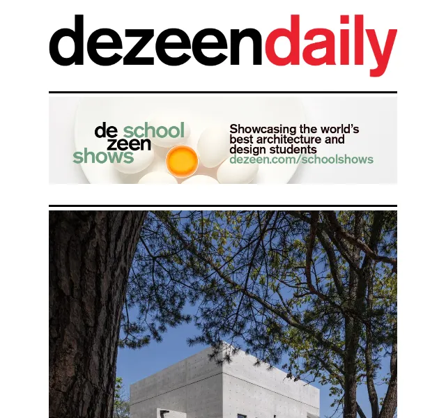 Dezeen Daily: Novinky z architektury a designu – červen 2026 | Nuslet.cz